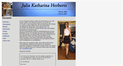 Desktop Screenshot of julia-katharina-herbertz.de